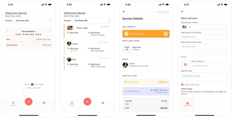 PetValet application screenshot